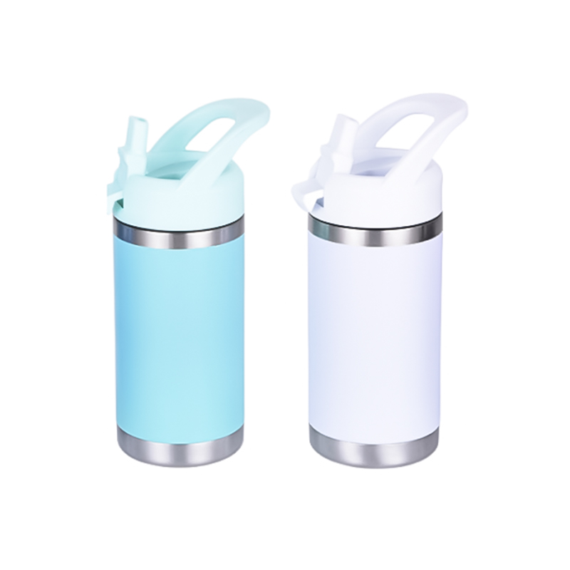500ml Vacuum Water Bottle with Handle and Flip Straw
