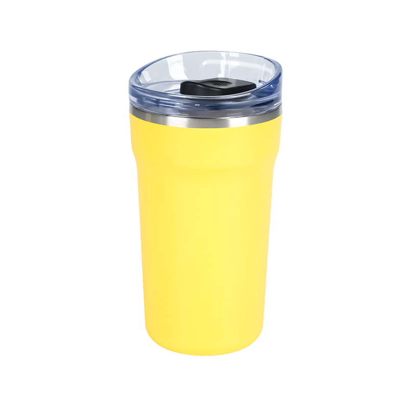 420ml/14oz  Vacuum Coffee Mug with non-leaking press-fit lid