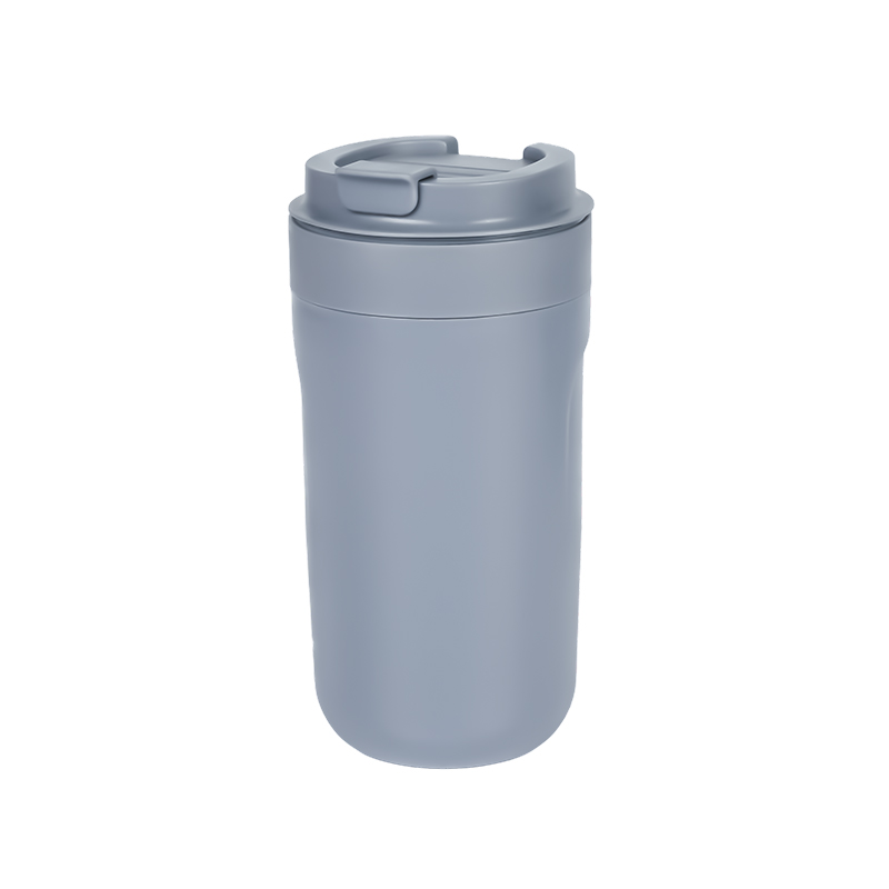 Double-layered Plastic (PP) Thermo Mug With Screw Lid