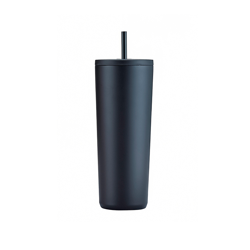 Vacuum Tumbler with Sipping Straw