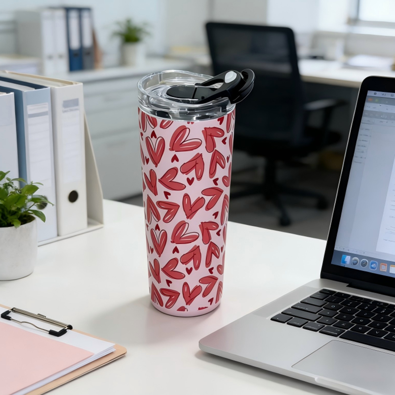 2-in-1 Vacuum Cup with Straw Lid