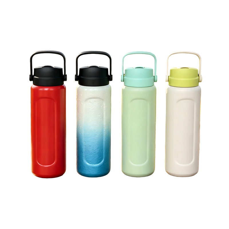 800ML Insulated Water Bottle with Handle and Flip Straw